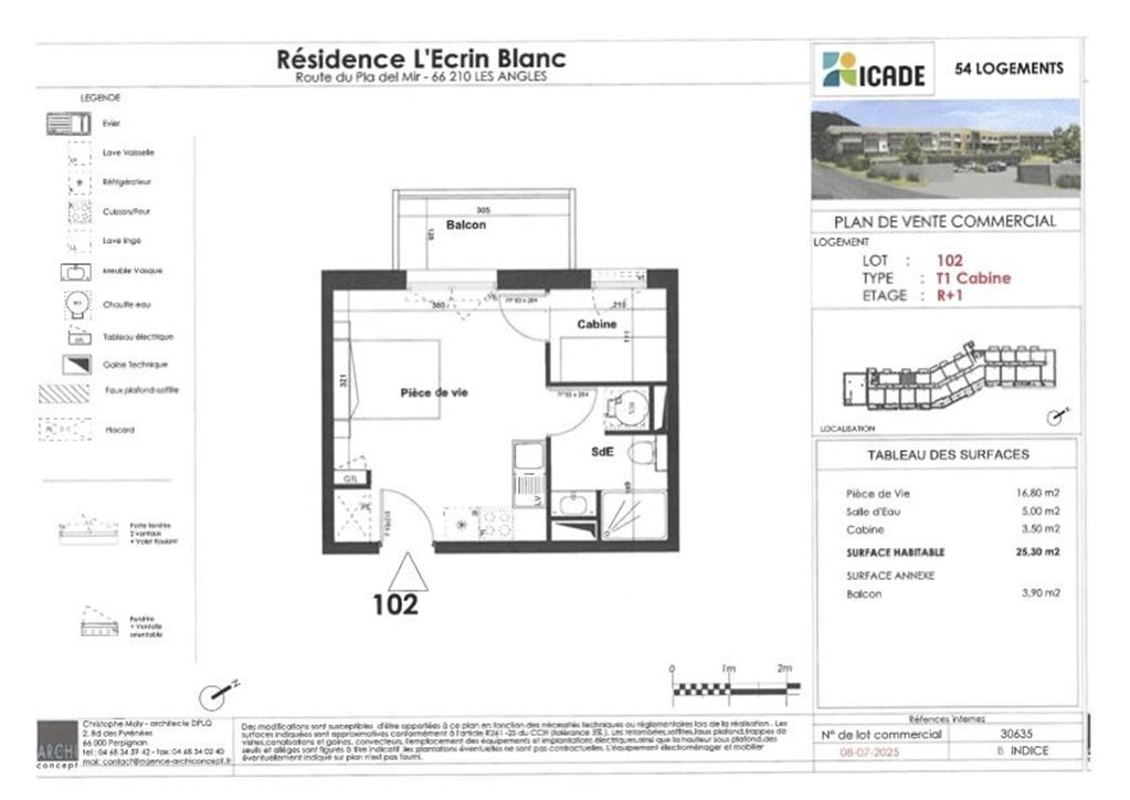 Appartement T1 LES ANGLES (66210) L'Agence M.