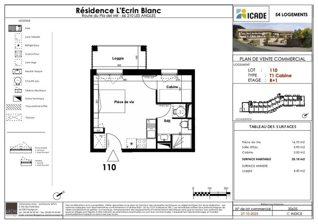 Appartement T1 LES ANGLES (66210) L'Agence M.